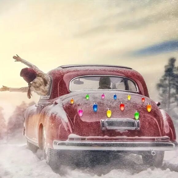 Reflective Holiday Lights Car Magnets, 20 pc set - Picture 2 of 9